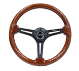 NRG Innovations Deep Dish Wood Steering Wheel 350mm