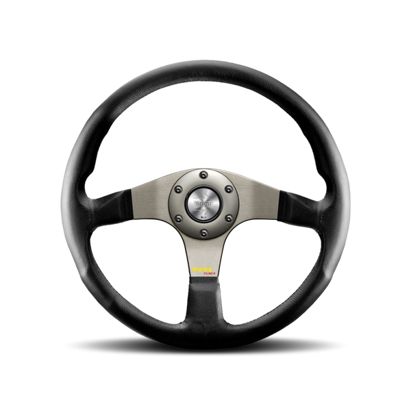 MOMO チューナー　350mm MOMO Tuner Silver Steering Wheel | MrSteeringWheel