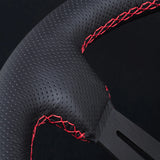 DND Performance Carbon Fiber Perforated Leather Race Wheel