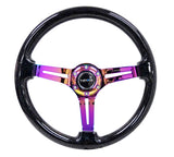 NRG Innovations Deep Dish Wood Steering Wheel 350mm