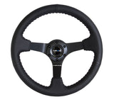 NRG Innovations Sport Steering Wheel Baseball Stitching