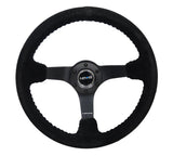 NRG Innovations Sport Steering Wheel Baseball Stitching