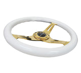 NRG Innovations Gold Edition Wood Steering Wheel