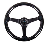 NRG Innovations Deep Dish Wood Steering Wheel 350MM (Solid Spoke)