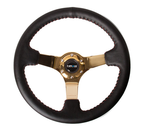 NRG Innovations Sport Steering Wheel Baseball Stitching
