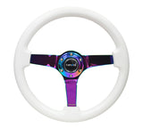 NRG Innovations Deep Dish Wood Steering Wheel 350MM (Solid Spoke)
