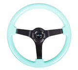 NRG Innovations Deep Dish Wood Steering Wheel 350MM (Solid Spoke)