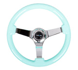 NRG Innovations Deep Dish Wood Steering Wheel 350MM (Solid Spoke)