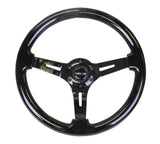 NRG Innovations Deep Dish Wood Steering Wheel 350mm