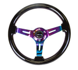 NRG Innovations Deep Dish Wood Steering Wheel 350mm