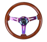 NRG Innovations Deep Dish Wood Steering Wheel 350mm